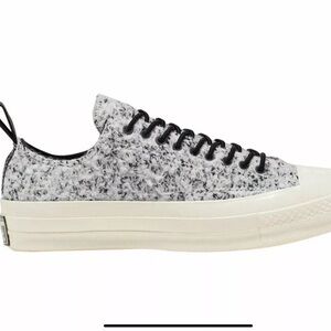 Converse Chuck Taylor 70 LO boucle wool white black sneaker mens 6.5 women’s 8.5